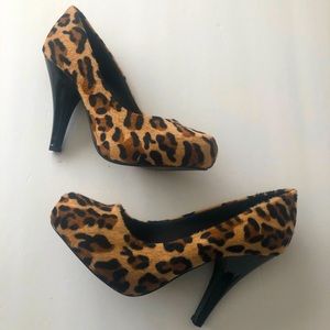 Anne Michelle Leopard Print Shoes